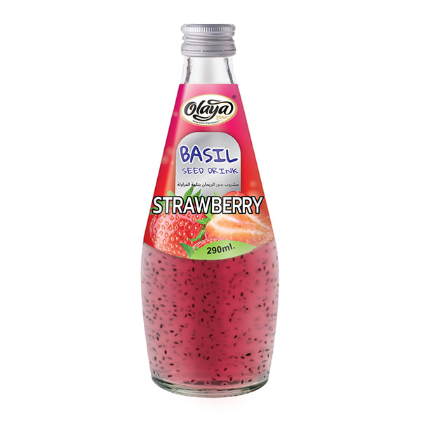 Olaya Basil Seed Strawberry Drink